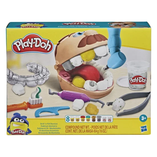 Massinha Play-Doh Brincando de Dentista - Hasbro F1259