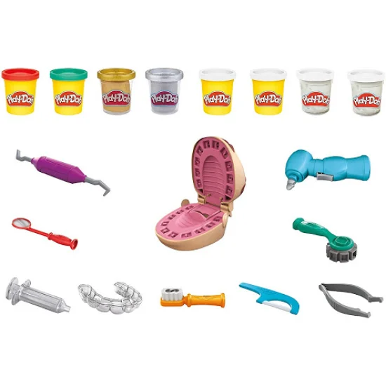 Massinha Play-Doh Brincando de Dentista - Hasbro F1259