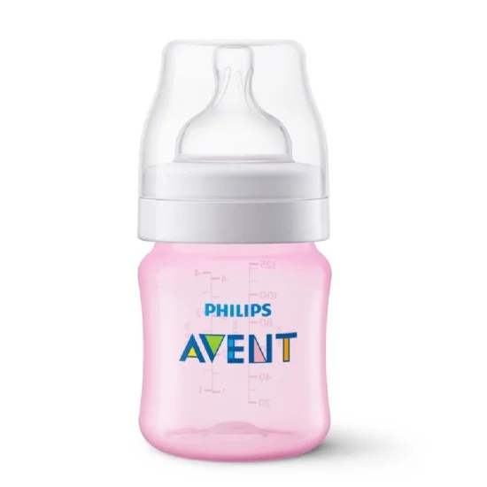 Mamadeira Anti-Colic Clssica Rosa 125ml