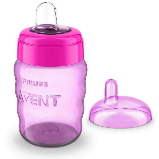 Copo Easy Sip com Bico de Silicone 260ml Rosa