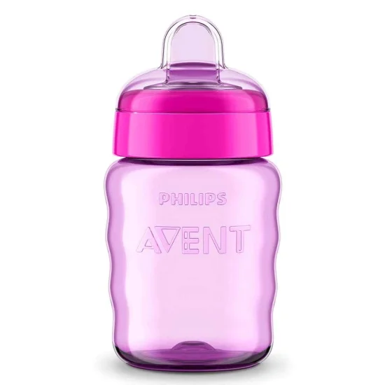 Copo Easy Sip com Bico de Silicone 260ml Rosa