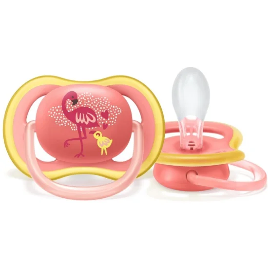Chupeta Ultra Air Unitria Flamingo 6-18 meses