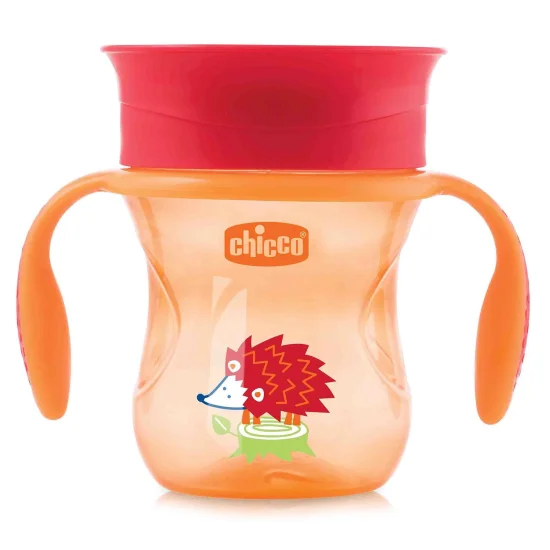 Copo Perfect Cup 200ml 12m  Laranja - Chicco  18349