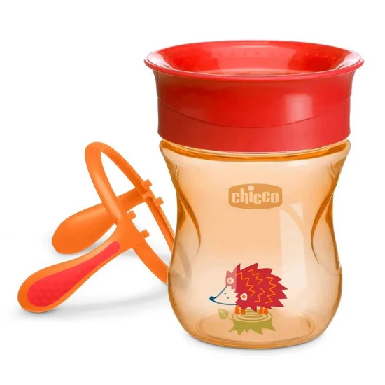 Copo Perfect Cup 200ml 12m  Laranja - Chicco  18349