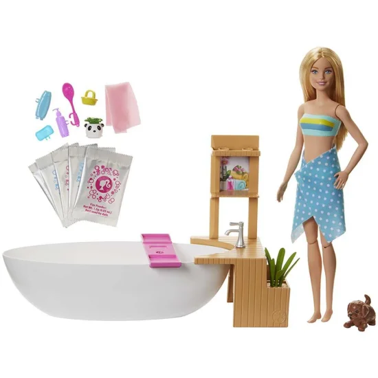 Boneca Barbie Banho de Espumas - Mattel  GJN32