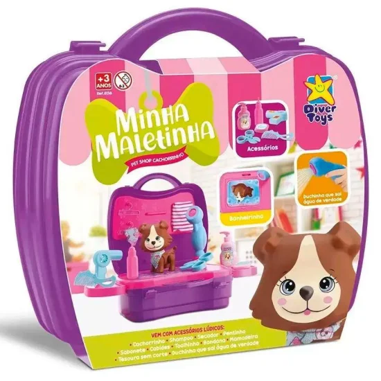 Minha Maletinha Pet Shop Cachorrinho - DiverToys 8138
