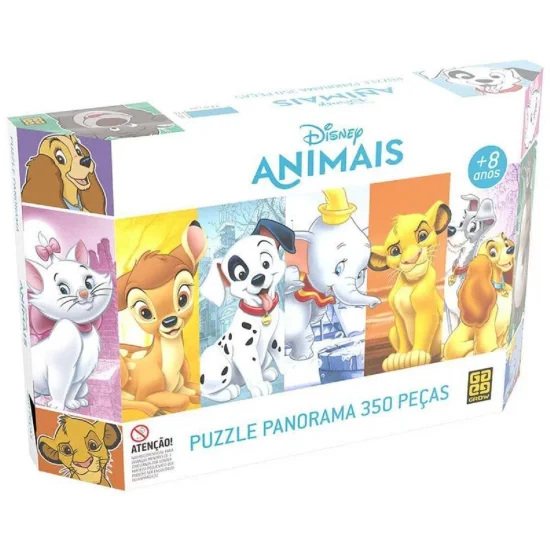 Quebra-Cabea Panormico 350 Peas - Animais Disney   03999
