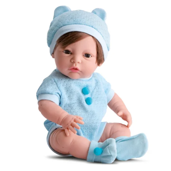 Boneca Diver New Born Premium Menino com Cabelo   8154