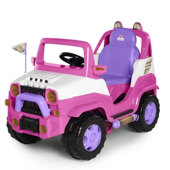 Carrinho de Passeio e Pedal Diipi Rosa - Calesita  1028