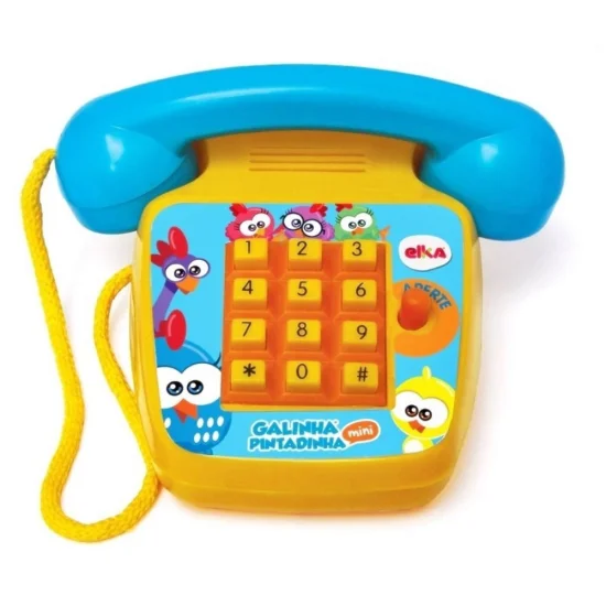 Telefone Sonoro Galinha Pintadinha Mini - Elka 1087