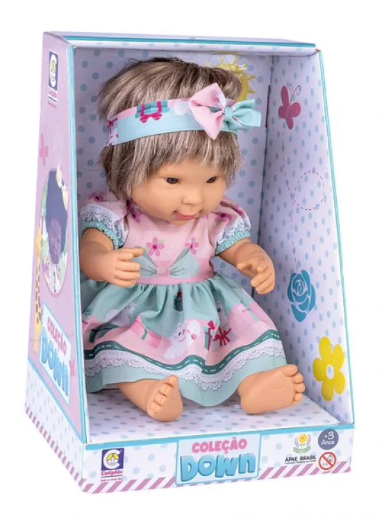 Boneca Coleo Sndrome de Down Loira - Cotipls 2529