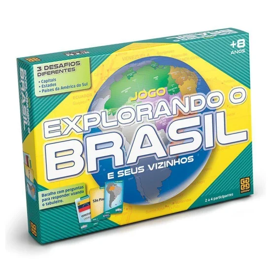 Jogo Explorando o Brasil e Seus Vizinhos - Grow 01658