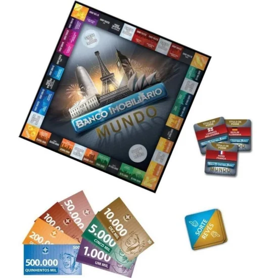 Jogo Banco Imobilirio Mundo - Estrela 2800053