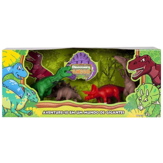 Boneco Dinossauro Amigo 4 Peas - Super Toys  291