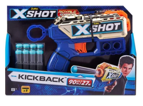 Lanador X-Shot Royale Kickback 8 Dardos - Candide 5601