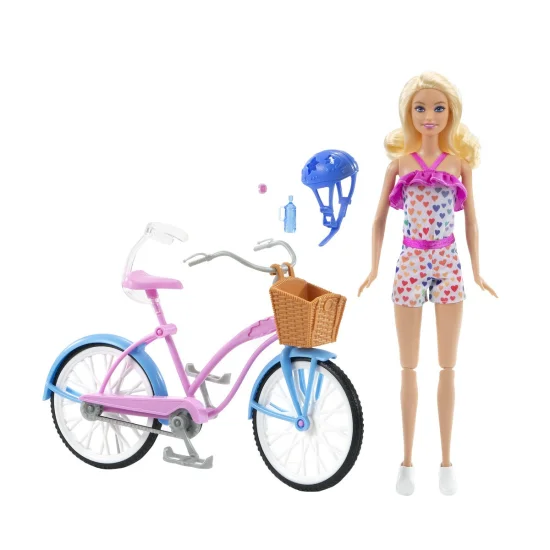 Boneca Barbie com Bicicleta - Mattel HBY28