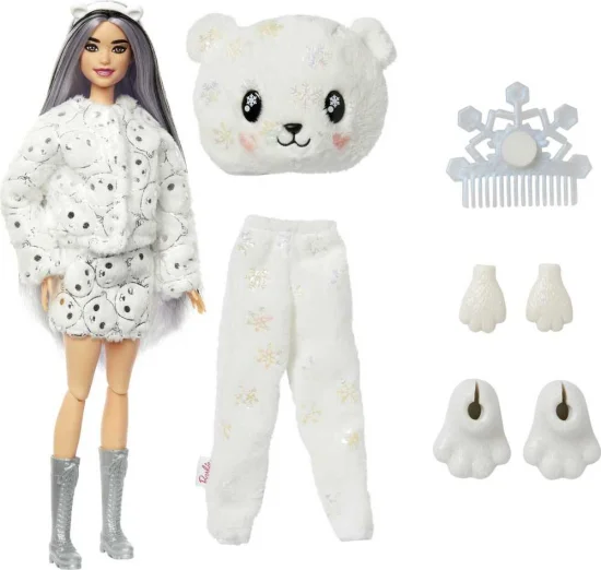 Boneca Barbie Cutie Reveal Mgica de Inverno Urso Polar HJM12/1