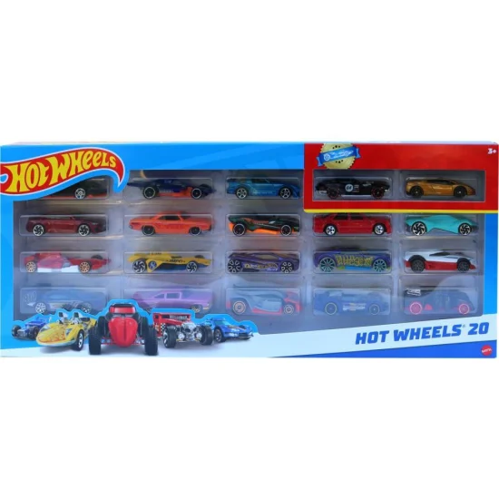 Kit 20 Carrinhos Sortidos Hot Wheels - Mattel H7045