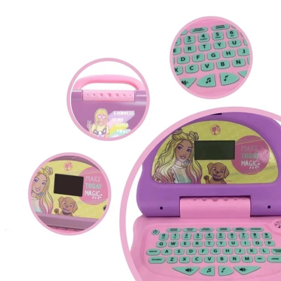 Laptop Infantil Educativo Bilngue Barbie Charm Tech 1853