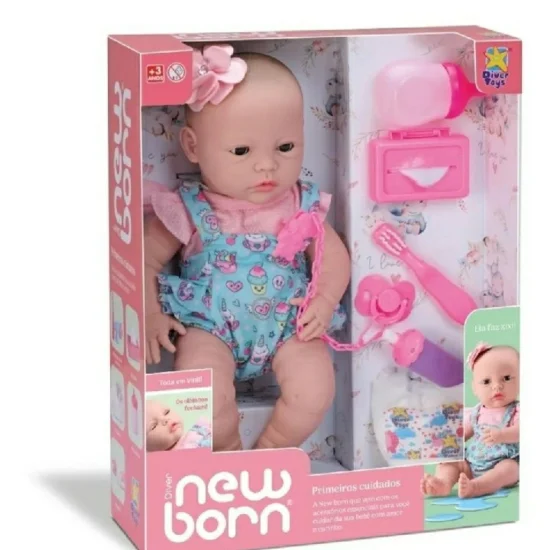 Boneca Diver New Born Primeiros Cuidados 8114