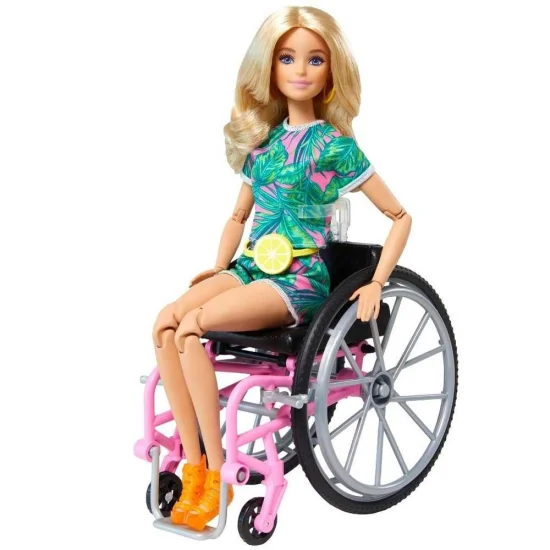 Barbie Fashion Loira Cadeira de Rodas - Mattel GRB93