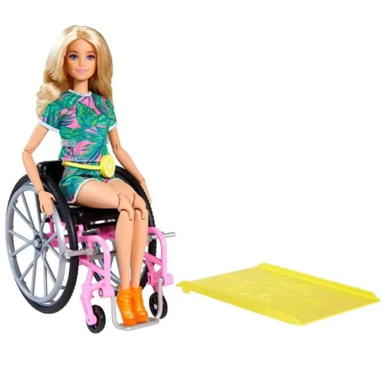 Barbie Fashion Loira Cadeira de Rodas - Mattel GRB93