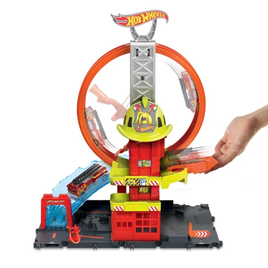 Pista Hot Wheels - Posto de Bombeiros Super Loop HKX41