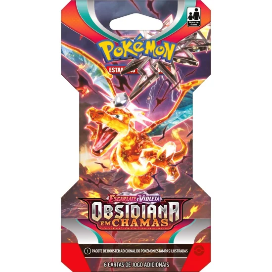 Blister Unitrio Pokmon Obsidiana em Chamas