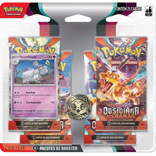 1 Blister Qudruplo Pokmon Obsidiana - Sortido