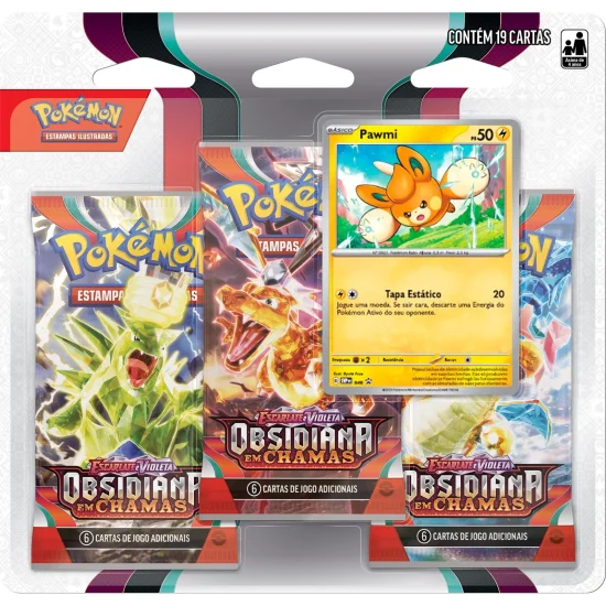 Blister Triplo Pokmon Obsidiana em Chamas