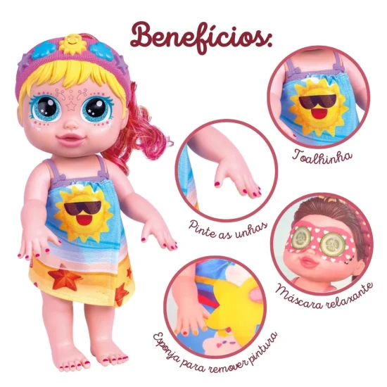 Boneca Dia De Beleza Loira - Super Toys