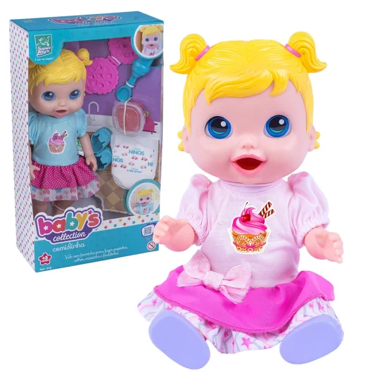 Boneca Comidinha Faz Caquinha Loira - Super Toys