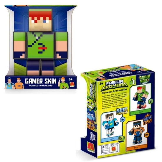 Boneco Grande 35cm - familia Arqueira-Robin Hood