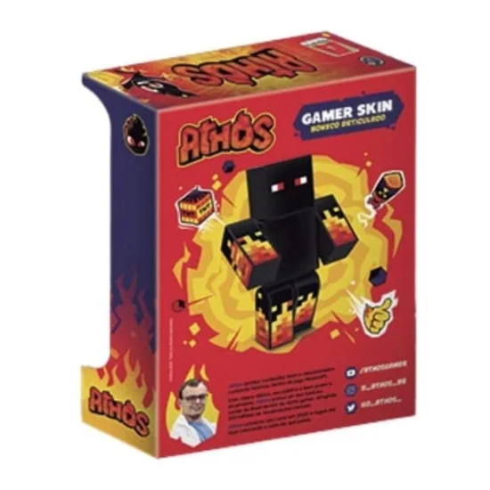 Boneco Grande Athos 35 Cm Minecraft
