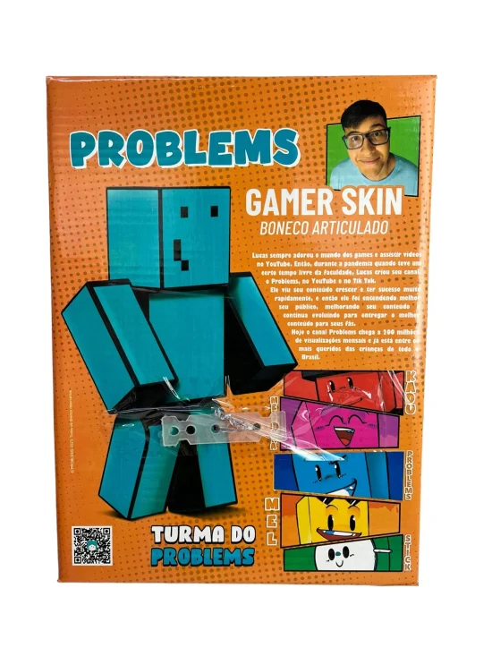 Boneco Problems 25 Cm - Minecraft