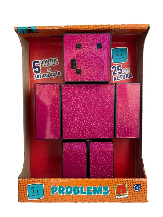 Boneca Melzinha Problems Pequena - 25cm Minecraft