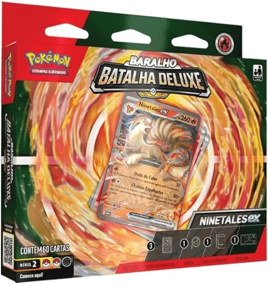 POKMON BATALHA DELUXE - 1 BARALHO COM 60 CARTAS