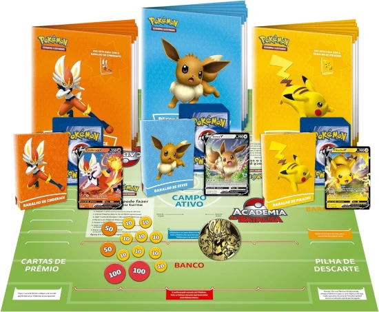 JOGO DE CARTAS ACADEMIA DE BATALHA POKMON 180 CARTEAS