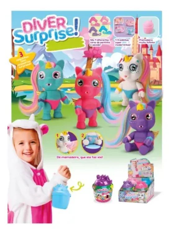 Diver Surprise - Bolsinha Unicrnio