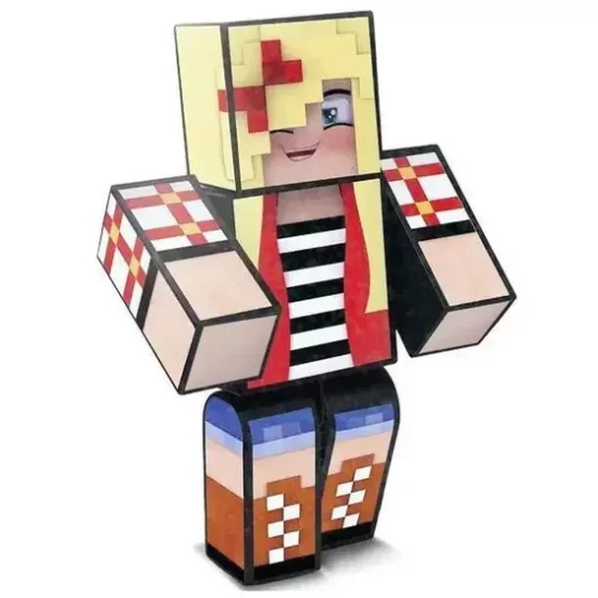 Boneco Lydia Authentic Gamer Skin - 25cm Minecraft