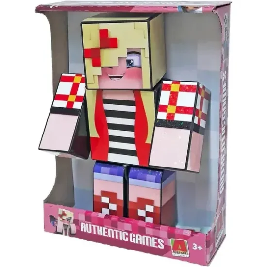Boneco Lydia Authentic Gamer Skin - 25cm Minecraft