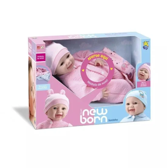 BONECA DIVER NEW BORN - SONINHO(MENINA OLHO MOVEL) 8065