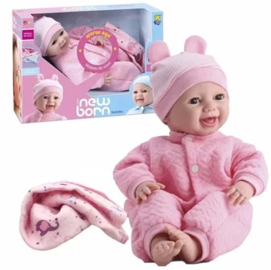 BONECA DIVER NEW BORN - SONINHO(MENINA OLHO MOVEL) 8065