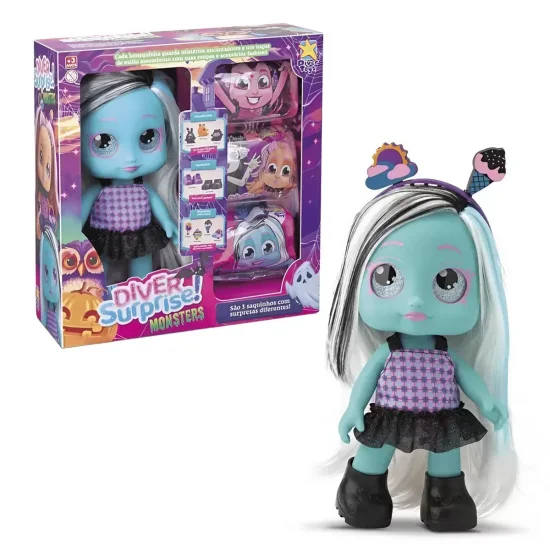 Boneca Diver Surprise Monster - Zumbelina 8303