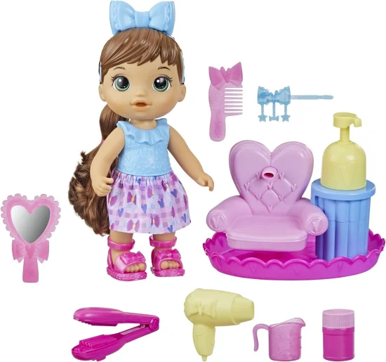 Baby Alive, Boneca Beb Sudsy Styling Morena F5113
