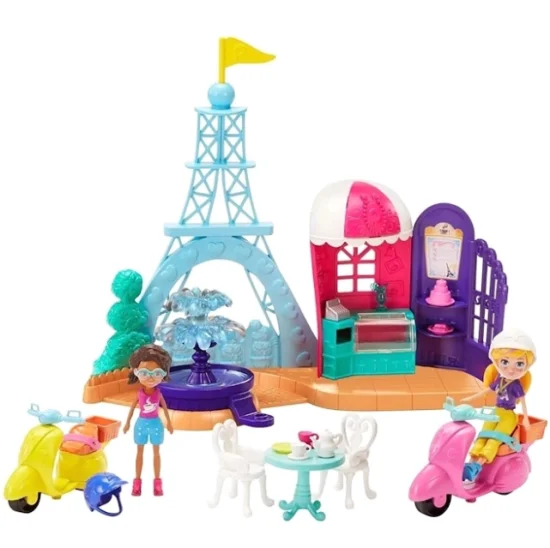 Polly Pocket Conjunto Perfeitamente Paris com Acessrios T7767-7