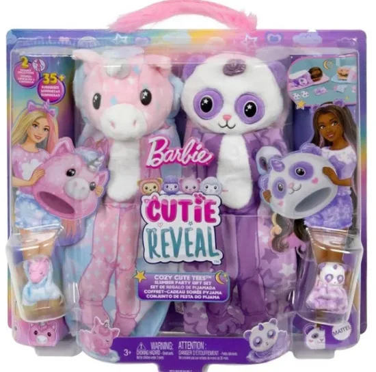 Conjunto Barbie Cutie Reveal Festa do Pijama HRY15