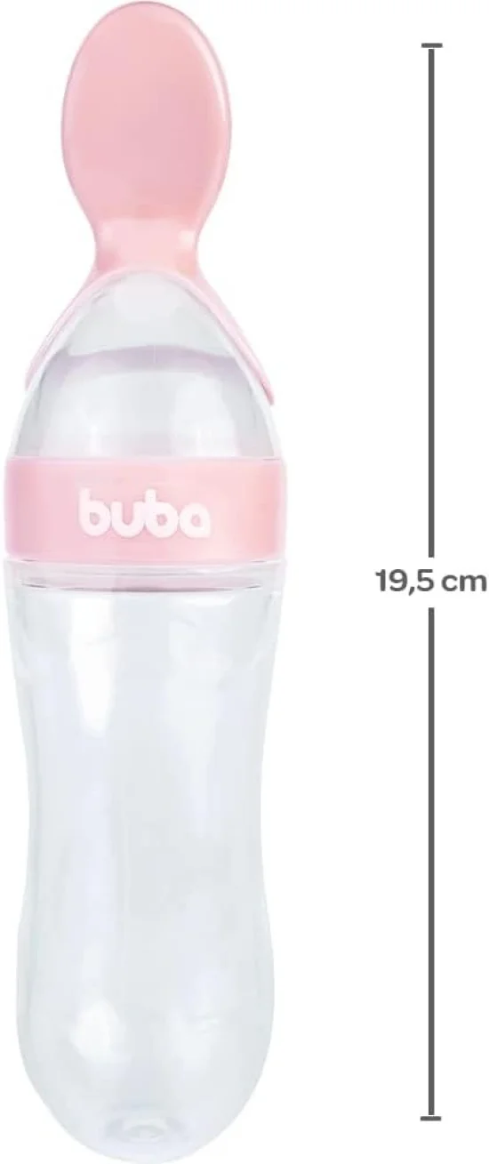 Colher Dosadora em Silicone Rosa - Buba 14679