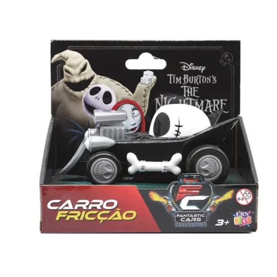 Jack Brinquedo Carrinho de Frico Tim Burtons