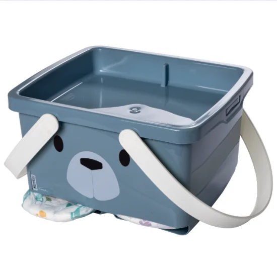 Caixa Organizadora de Fraldas Dispenser com Ala - Bear Azul   016644